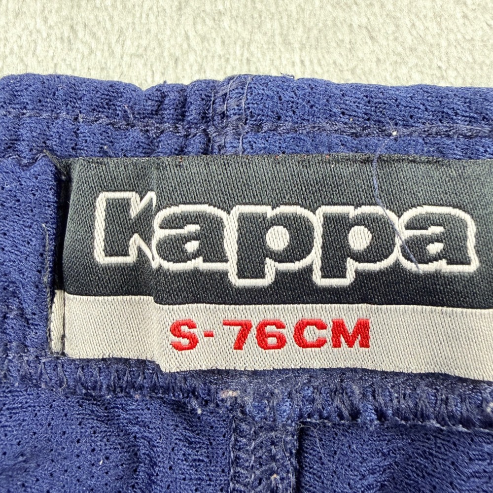 Kappa Women's Small Active Shorts Blue Mesh Trim Logo - Picture 3 of 13